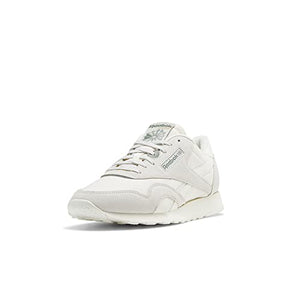 Reebok Men's Classic Nylon Sneaker, White/Light Grey, 4.5