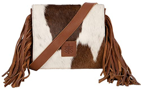 STS Ranchwear Miss Kitty Ladies Leather Crossbody Bag Cowhide/Saddle