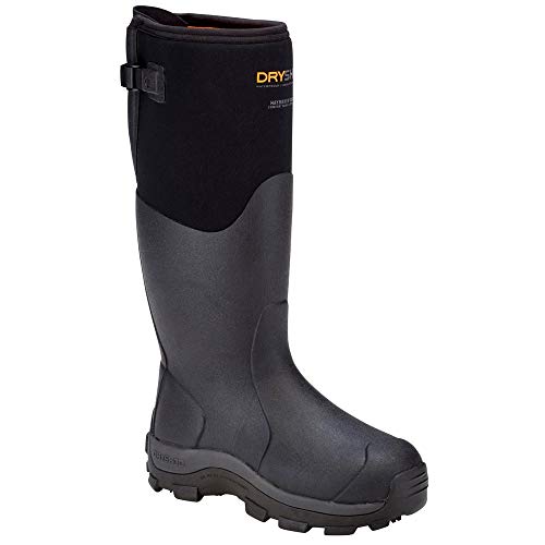 Dryshod Mens Haymaker Gusset Farm Pull On Boots Calf - Black HAYG-MH-BK