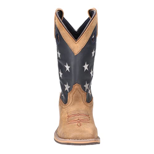 Smoky Mountain Boots | Stars & Stripes Series | Women’s Western Boot | 10-Inch Height | Square Toe | Durable Leather | Rubber Sole & Block Heel | Tricot Lining & Leather Upper | Steel Shank