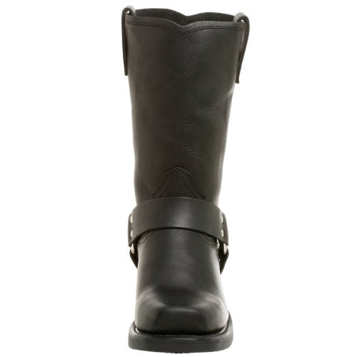 Dingo Mens Dean Harness Pull On Boots Mid Calf - Black