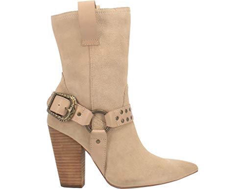 Dingo Womens Dancin Queen Snip Toe Boots Mid Calf High Heel 3" & Up - Brown
