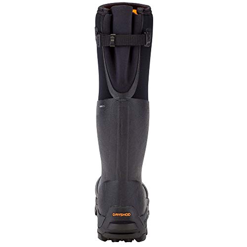 Dryshod Mens Haymaker Gusset Farm Pull On Boots Calf - Black HAYG-MH-BK
