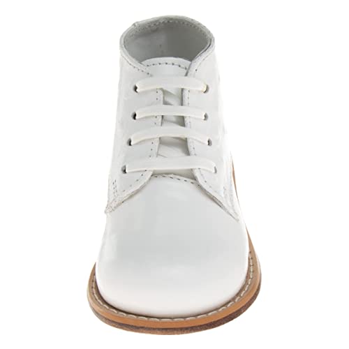 Josmo Girls 2-8 Plain Walking Shoes Wide Width, White, 4.5 Toddler