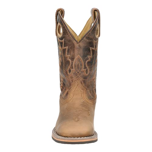 Smoky Mountain Boots | Jesse Series | Youth Western Boot | Square Toe | Genuine Leather | Rubber Sole & Block Heel | Leather Upper & Man-Made Lining