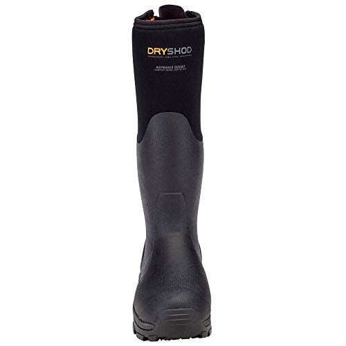 Dryshod Mens Haymaker Gusset Farm Pull On Boots Calf - Black HAYG-MH-BK