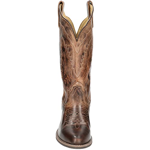 Smoky Mountain Boots | Amelia Series | Women’s Western Boot | 12-Inch Height | R-Toe | Durable Leather | Rubber Sole & Western Heel | Leather Upper & Man-Made Lining | Steel Shank