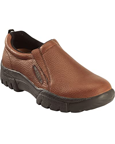 ROPER Men's Performance Slip-On Casual Shoes Wide Brown 7 EE US