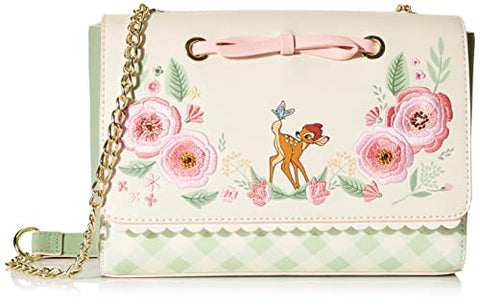 Loungefly Disney Bambi Springtime Gingham Crossbody Bag