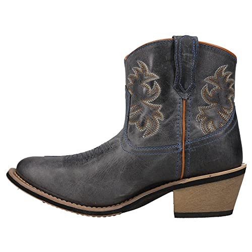 Laredo Womens Sapphrye Round Toe Dress Boots Mid Calf Low Heel 1-2" - Lucky Cat Laredo Womens Sapphrye Round Toe Dress Boots Mid Calf Low Heel 1-2" - Lucky Cat