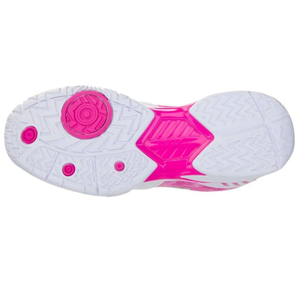 Fila Volley Zone Tie Dye Womens Pickleball Shoe Pink Glo/White/Metallic Silver