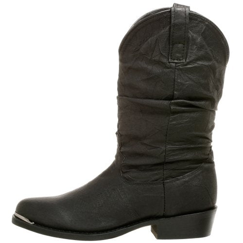 Dingo Mens Amsterdam Round Toe Boots Mid Calf - Black