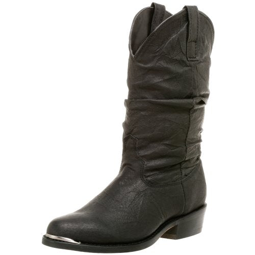 Dingo Mens Amsterdam Round Toe Boots Mid Calf - Black
