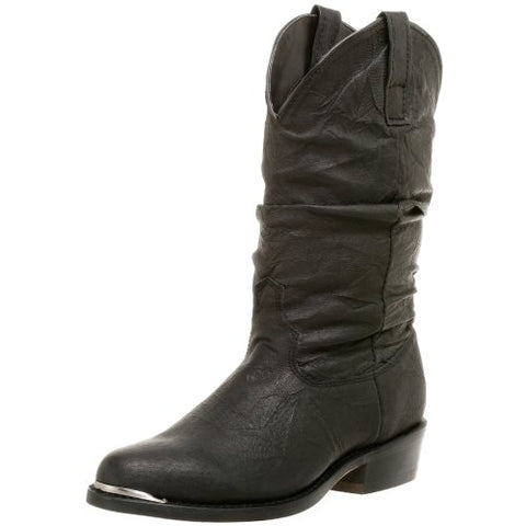 Dingo Mens Amsterdam Round Toe Boots Mid Calf - Black