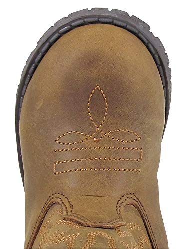 Smoky Mountain Boots | Hopalong Series | Toddler Western Boot | U-Toe | Genuine Leather | TPR Sole & Walking Heel | Man-Made Lining | Distressed Design