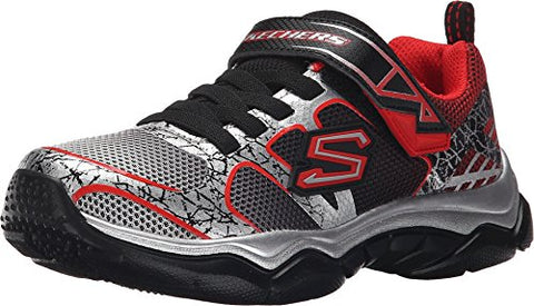 Skechers Boys' Neutron Subatomic Sneaker,Black/Red,US 11 M