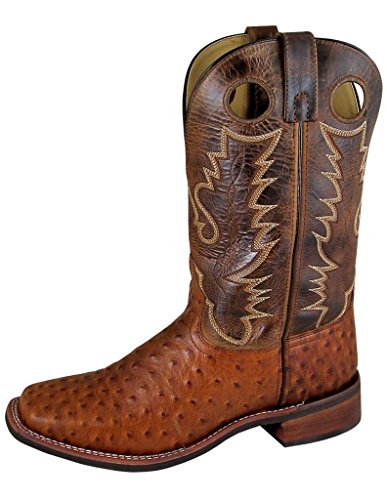 Smoky Mountain Boots | Danville Series | Men’s Western Boot | Square Toe | Durable Leather | Rubber Sole & Block Heel | Man-Made Lining & Leather Upper | Steel Shank