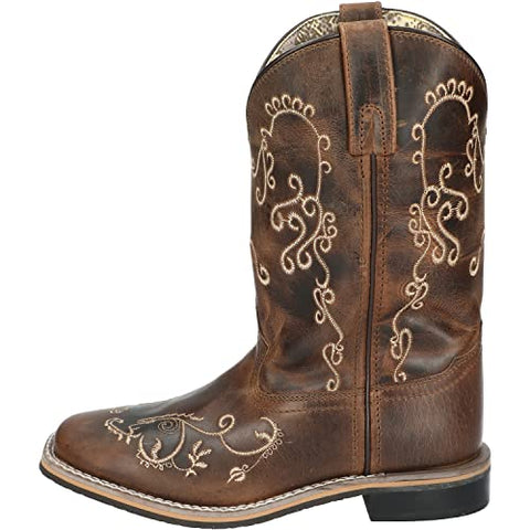 Smoky Mountain Boots | Marilyn Series | Women’s Western Boot | 10-Inch Height | Square Toe | Durable Leather | Rubber Sole & Block Heel | Leather Upper & Tricot Lining | Steel Shank & PVC Welt